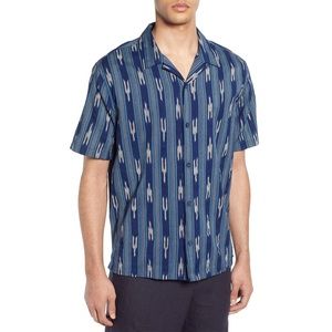 Vince Ikat Cabana Slim Fit Shirt
